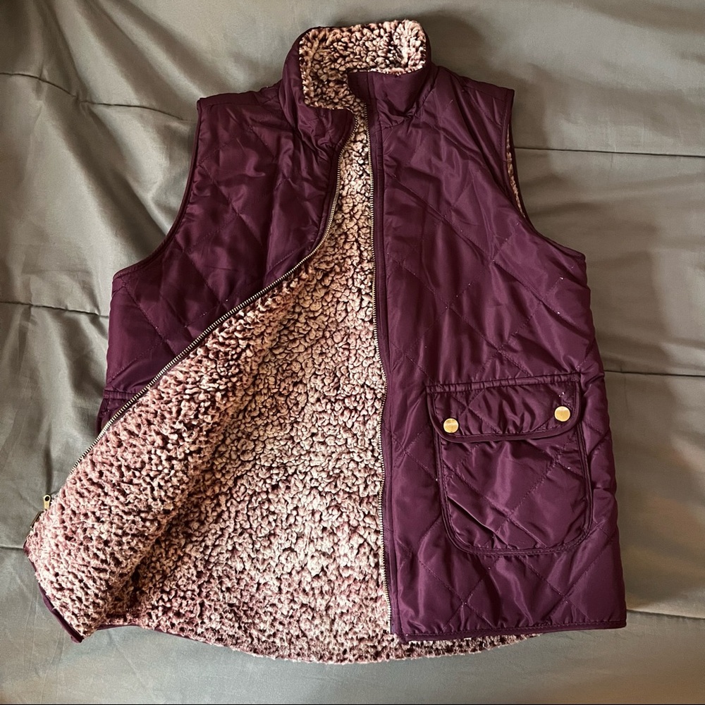 Maroon Reversible Vest - Picture 2 of 8